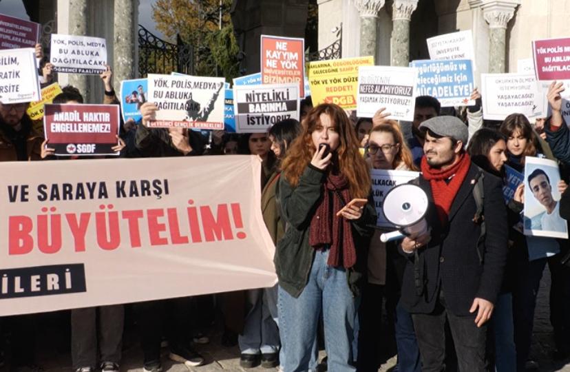 Beyazıt’ta YÖK potestosu