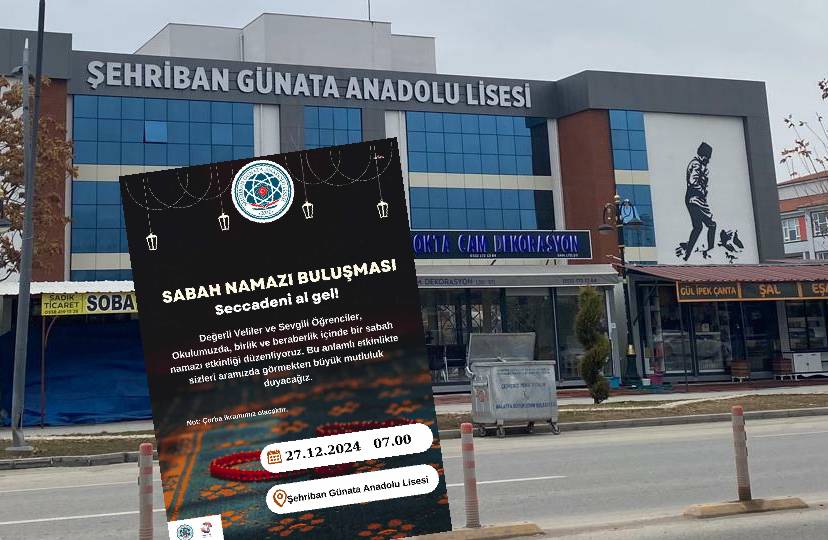 Müdür yardımcısından velilere sabah namazı daveti